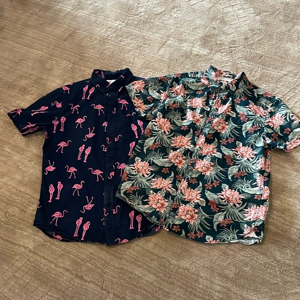 2 mens medium fun shirts